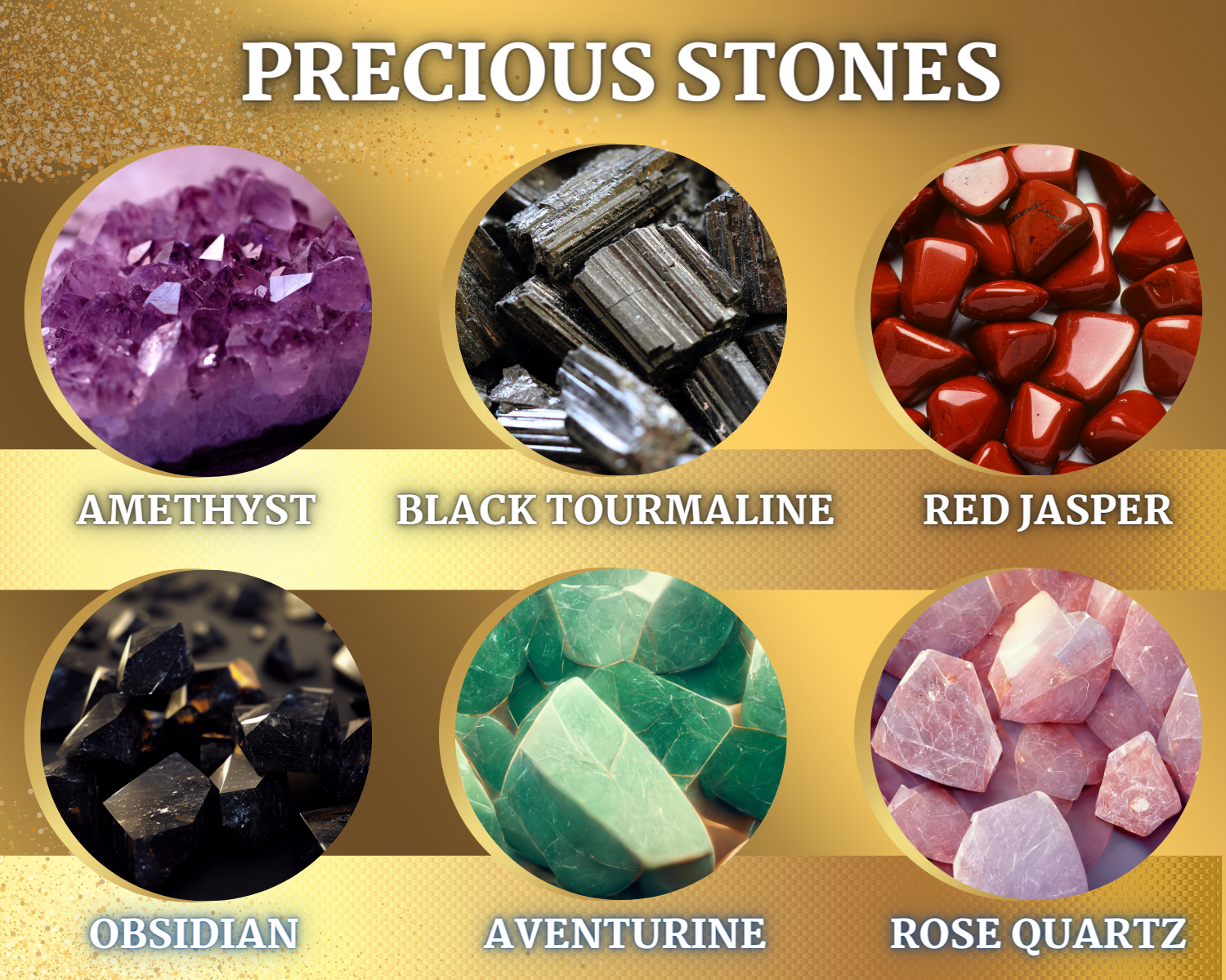 precious stones in water